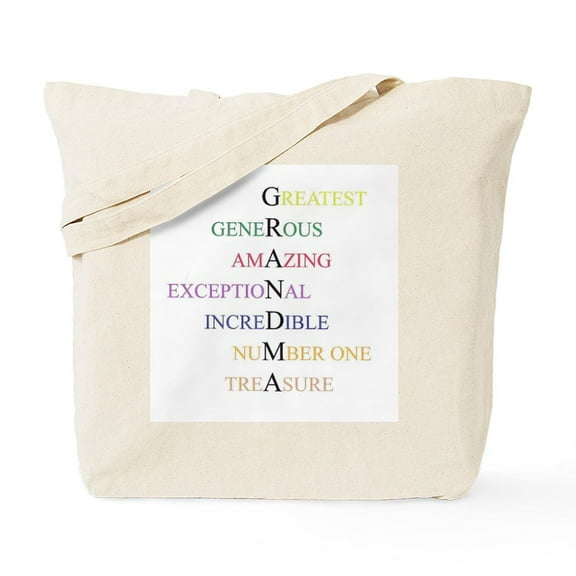CafePress - GRANDMA Tote Bag - Unisex Canvas Tote Bag, Beige, 1-Piece