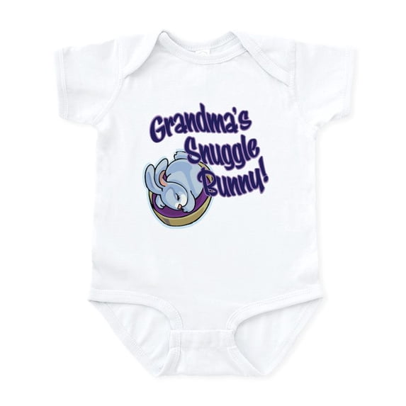 CafePress - GRANDMA's SNUGGLE BUNNY! Infant Bodysuit - Baby Light Bodysuit, Size Newborn - 24 Months