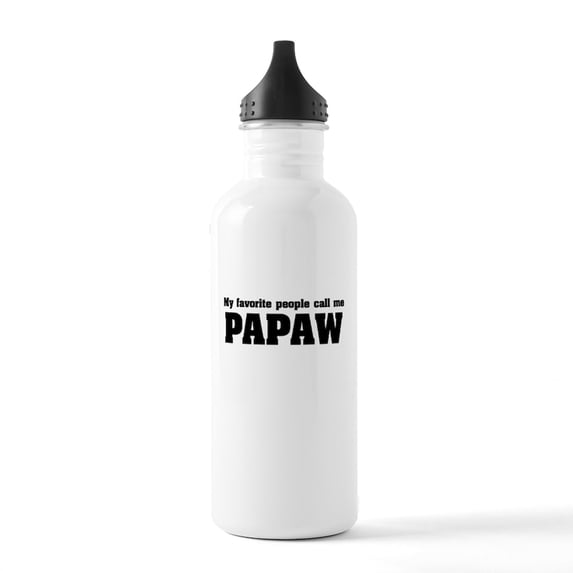 CafePress - GRANDPA FAVORITE PAPAW Water Bottle - Stainless Steel Water Bottle, Sports Bottle, 1.0L