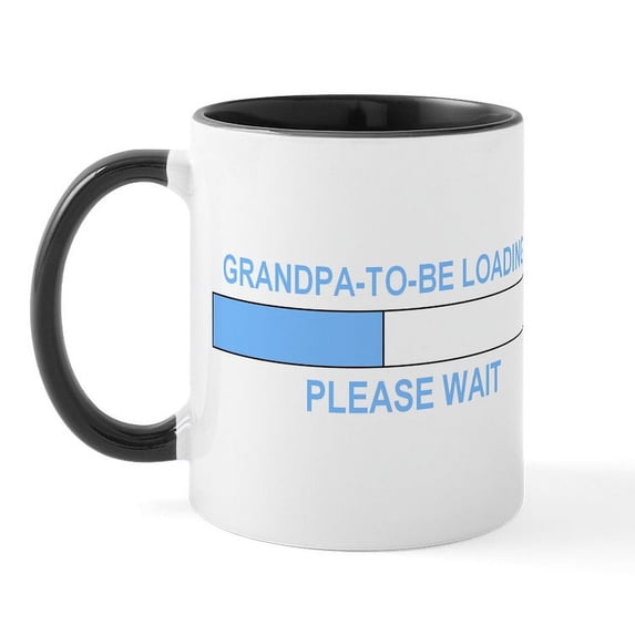 CafePress - GRANDPA TO BE LOADING... Mug - 11 oz Ceramic Mug - Novelty Coffee Tea Cup