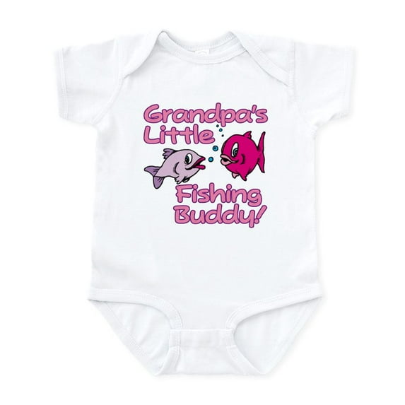 CafePress - GRANDPA's LITTLE FISHING BUDDY! Infant Bodysuit - Baby Light Bodysuit, Size Newborn - 24 Months