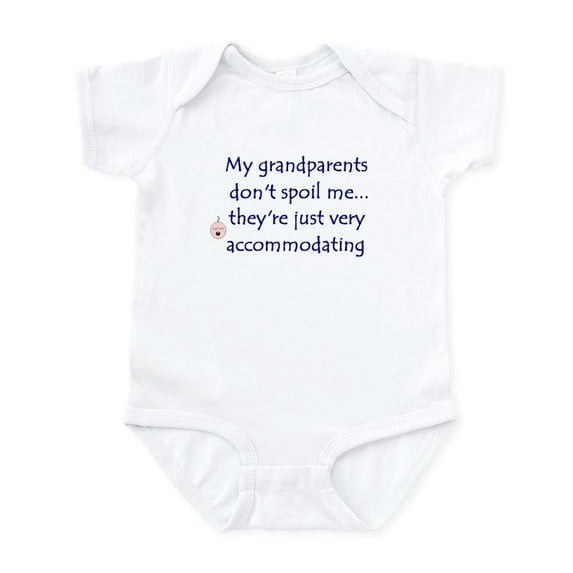 CafePress - GRANDPARENTS SPOIL Infant Bodysuit - Baby Light Bodysuit, Size Newborn - 24 Months