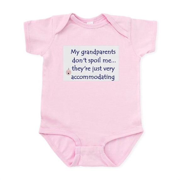 CafePress - GRANDPARENTS SPOIL Infant Bodysuit - Baby Light Bodysuit, Size Newborn - 24 Months