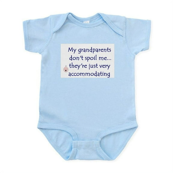CafePress - GRANDPARENTS SPOIL Infant Bodysuit - Baby Light Bodysuit, Size Newborn - 24 Months
