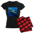 thumbnail image 1 of CafePress - GREAT WHITE SHARK 3 Pajamas - Women's Dark Pajamas, 1 of 5
