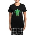thumbnail image 1 of CafePress - GREEN SEA TURTLE Pajamas - Women's Short Sleeve Print T-Shirt and Pants Dark Cotton Pajama Set, 1 of 7