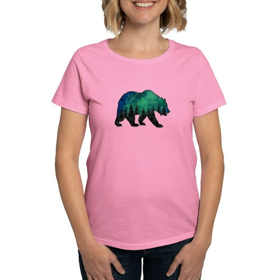 CafePress - GRIZZLY AURORA T Shirt - Women's Traditional Fit Dark T-Shirt