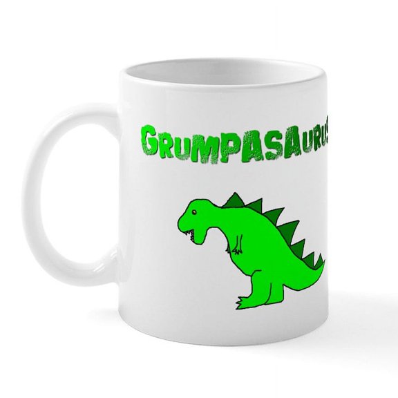 CafePress - GRUMPASAURUS Mug - 11 oz Ceramic Mug - Novelty Coffee Tea Cup