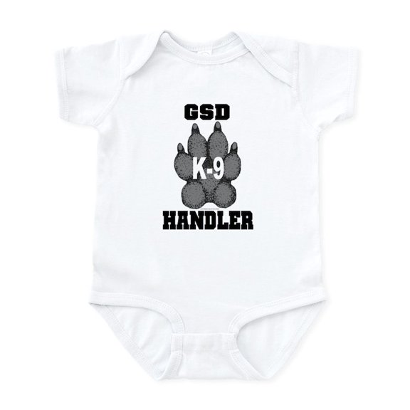CafePress - GSD K9 Handler Infant Creeper - Baby Light Bodysuit, Size Newborn - 24 Months