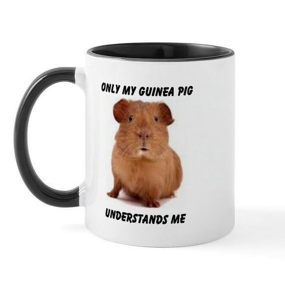 CafePress - GUINEA PIG Mug - 11 oz Ceramic Mug - Novelty Coffee Tea Cup