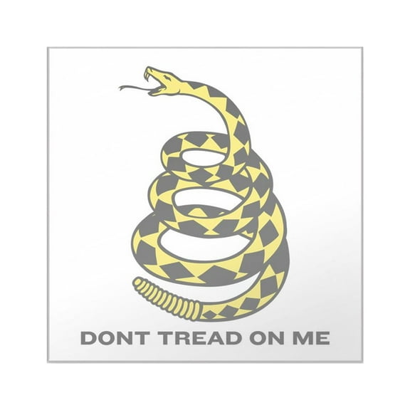 CafePress - Gadsden Dont Tread On Me Square Sticker 3&Quot; X - Square Sticker 3" x 3"
