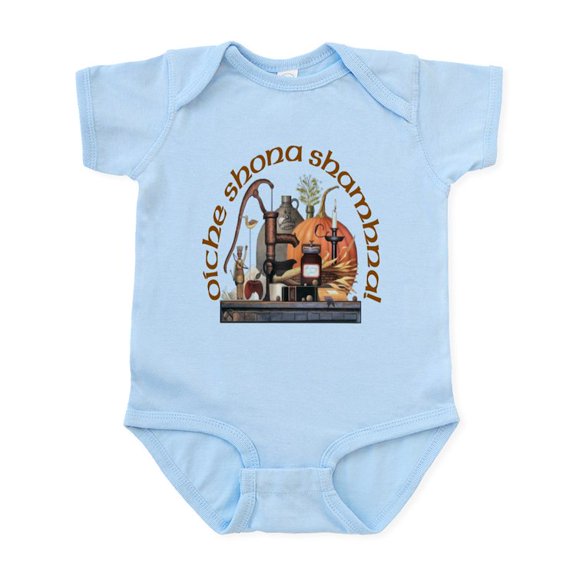 CafePress - Gaelic Vintage Halloween Infant Bodysuit - Baby Light Bodysuit, Size Newborn - 24 Months