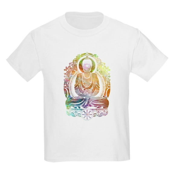 CafePress - Galactic Buddha T Shirt - Light T-Shirt Kids XS-XL
