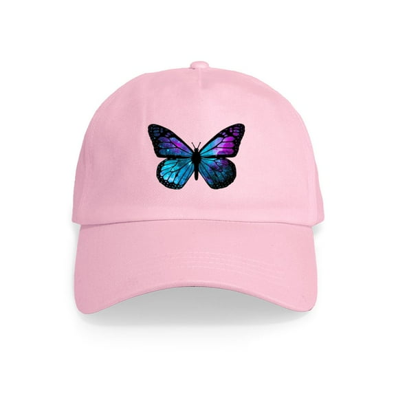 CafePress - Galactic Butterfly - Adjustable 100% Brushed Unisex Casual Cotton Baseball Cap, Beige, 1