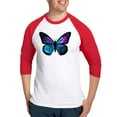 thumbnail image 1 of CafePress - Galactic Butterfly Baseball Jersey - Cotton Baseball Jersey, 3/4 Raglan Sleeve Shirt, 1 of 4