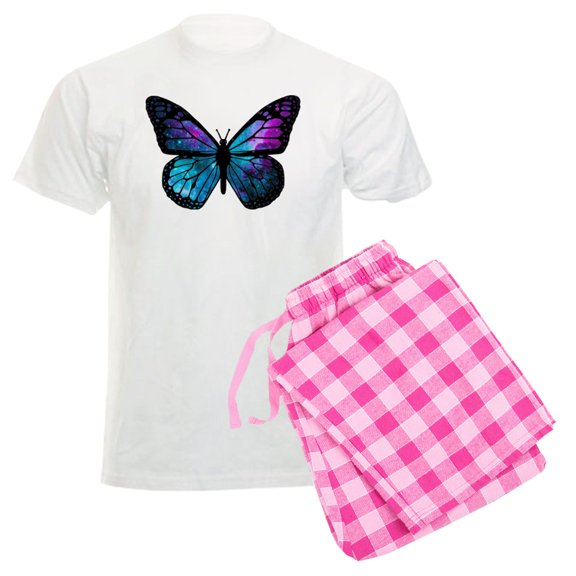 CafePress - Galactic Butterfly Pajamas - Men's Light Loose Fit Cotton Pajama Set