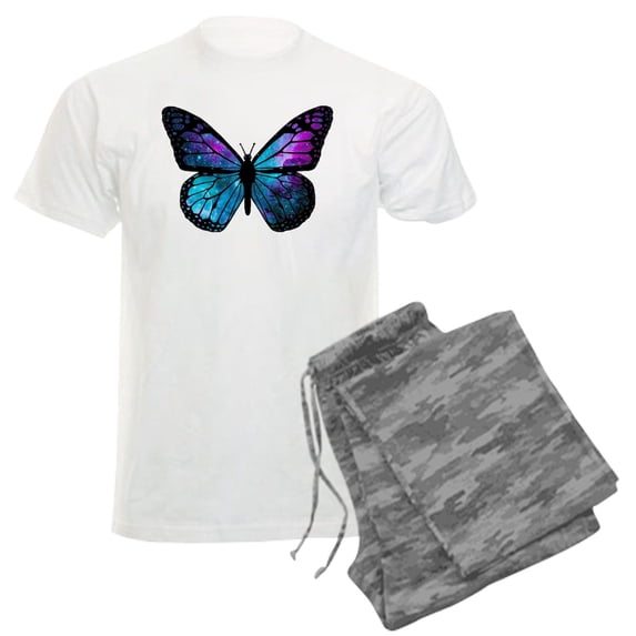 CafePress - Galactic Butterfly Pajamas - Men's Light Loose Fit Cotton Pajama Set