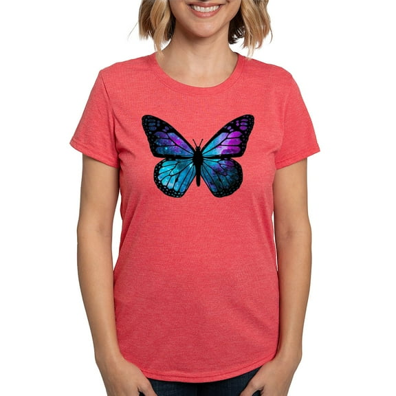 CafePress - Galactic Butterfly T Shirt - Womens Tri-blend T-Shirt