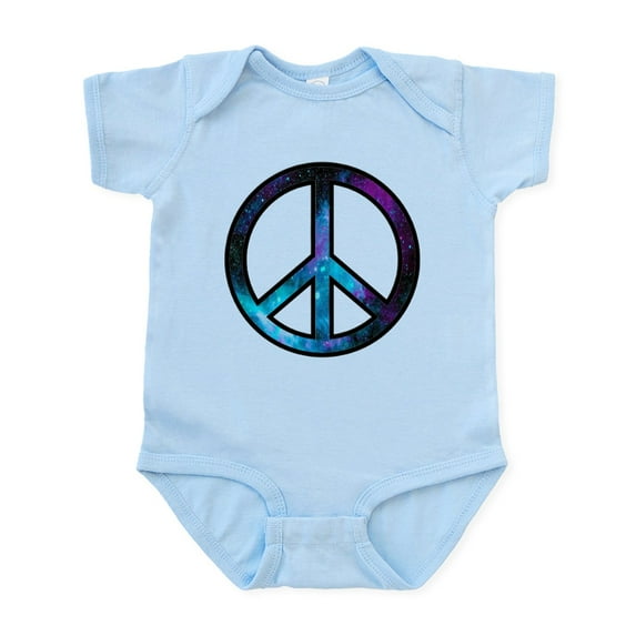 CafePress - Galactic Peace Body Suit - Baby Light Bodysuit, Size Newborn - 24 Months