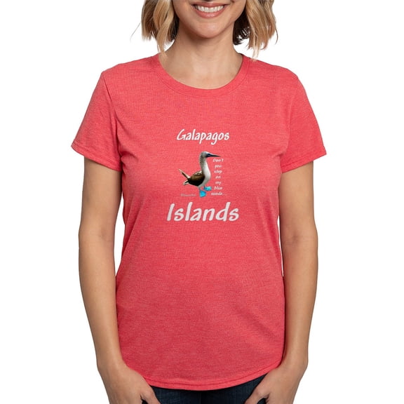 CafePress - Galapagos Island Bl... T Shirt - Womens Tri-blend T-Shirt