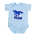 thumbnail image 1 of CafePress - Galloping Blue Mustang Infant Bodysuit - Baby Light Bodysuit, Size Newborn - 24 Months, 1 of 4
