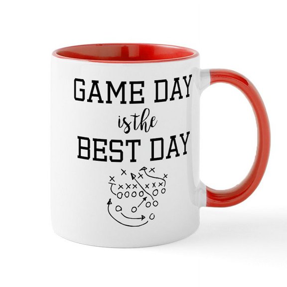 CafePress - Game Day Is The Best Day - 11 oz Ceramic Mug - Novelty Coffee Tea Cup