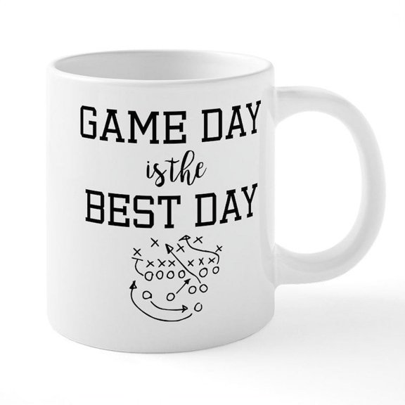 CafePress - Game Day Is The Best Day - 20 Oz White Ceramic Mega Mug