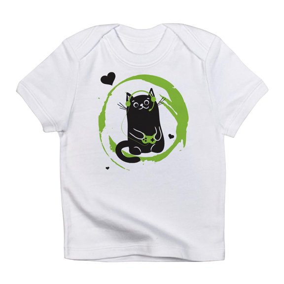 CafePress - Gamer Cat Infant Infant T Shirt - Infant T-Shirt