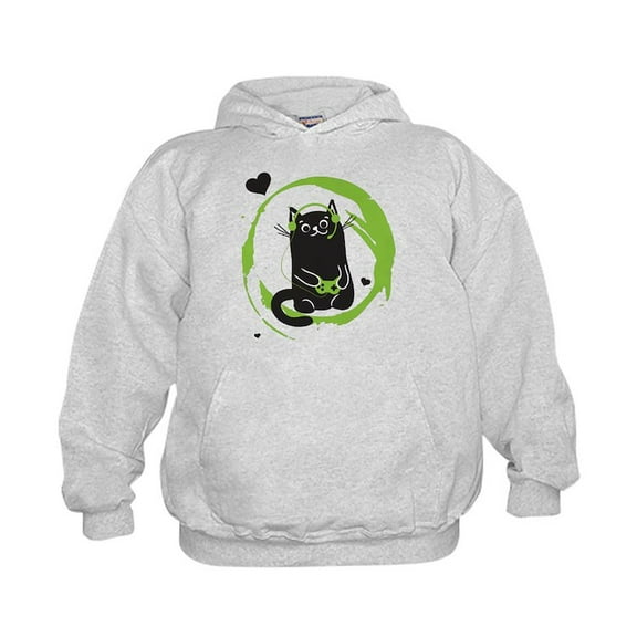 CafePress - Gamer Cat - Kids Hooded Sweatshirt, Classic Hoodie