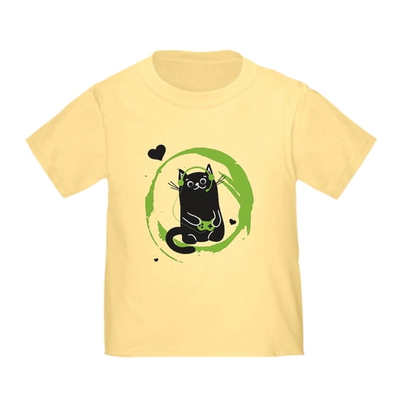 CafePress - Gamer Cat Toddler T Shirt - Cute Toddler T-Shirt, 100% Cotton