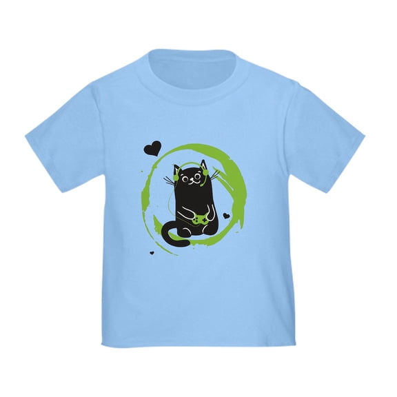 CafePress - Gamer Cat Toddler T Shirt - Cute Toddler T-Shirt, 100% Cotton