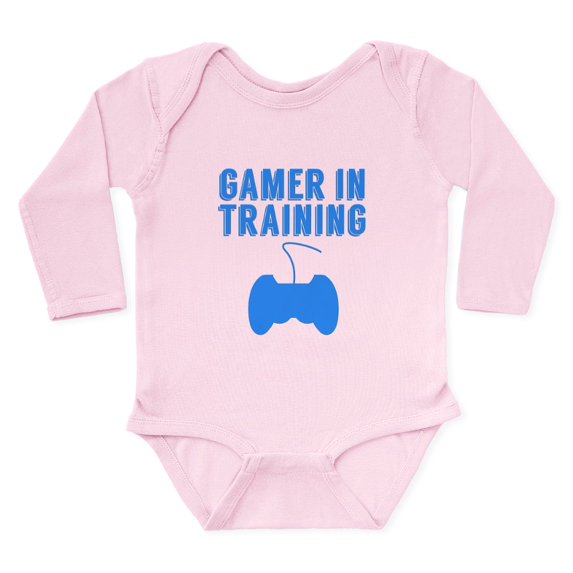 CafePress - Gamer In Training Body Suit - Long Sleeve Cotton Baby Bodysuit