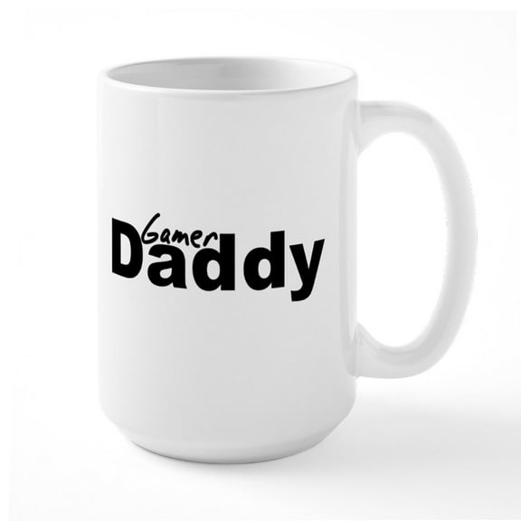 CafePress - Gamerdad Mugs - 15 oz Ceramic Large White Novelty Mug