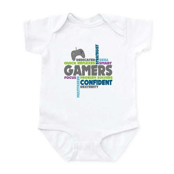 CafePress - Gamers Body Suit - Baby Light Bodysuit, Size Newborn - 24 Months
