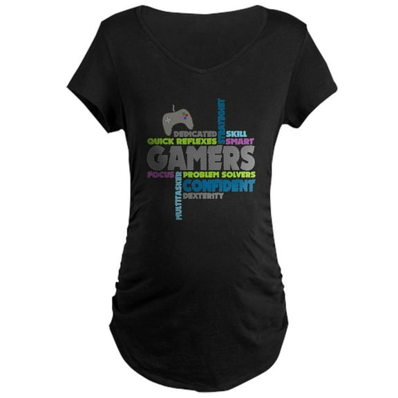CafePress - Gamers Maternity T Shirt - Maternity Dark T-Shirt