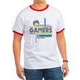 thumbnail image 1 of CafePress - Gamers T Shirt - 100% Cotton Ringed T-Shirt, 1 of 4