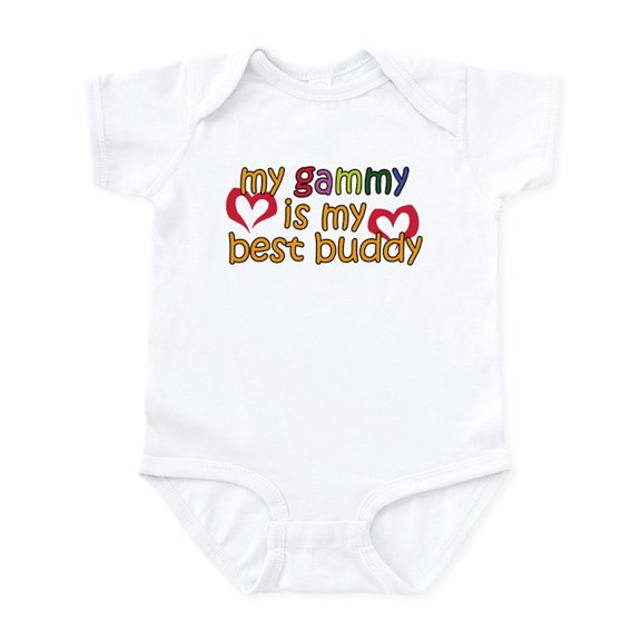 CafePress - Gammy Is My Best Buddy Infant Bodysuit - Baby Light Bodysuit