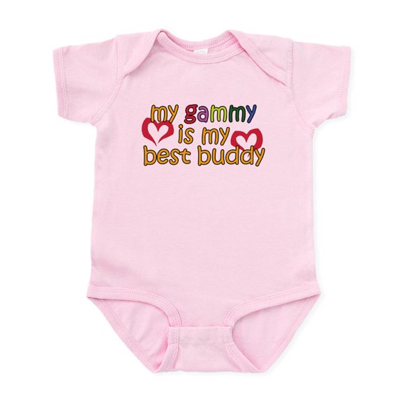 CafePress - Gammy Is My Best Buddy Infant Bodysuit - Baby Light Bodysuit