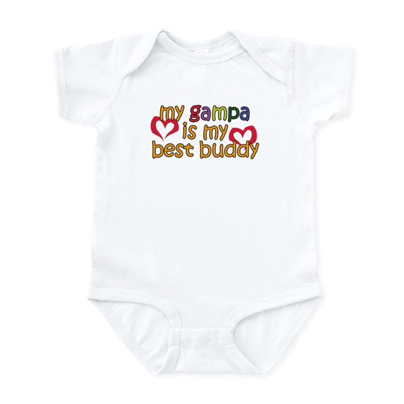 CafePress - Gampa Is My Best Buddy Infant Bodysuit - Baby Light Bodysuit, Size Newborn - 24 Months