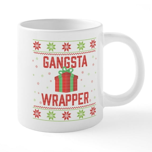 CafePress - Gangsta Wrapper - 20 Oz White Ceramic Mega Mug