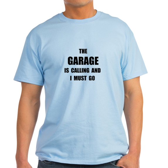 CafePress - Garage Calling Light T Shirt - Men's Classic Graphic T-Shirt