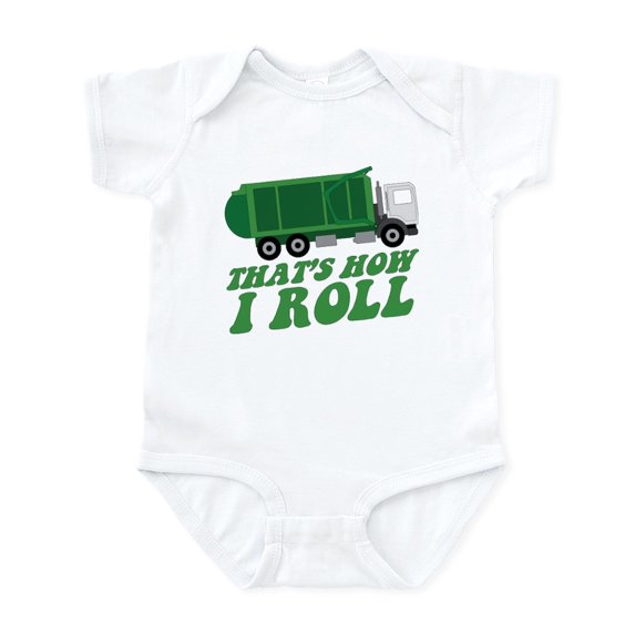 CafePress - Garbage Truck Body Suit - Baby Light Bodysuit, Size Newborn - 24 Months