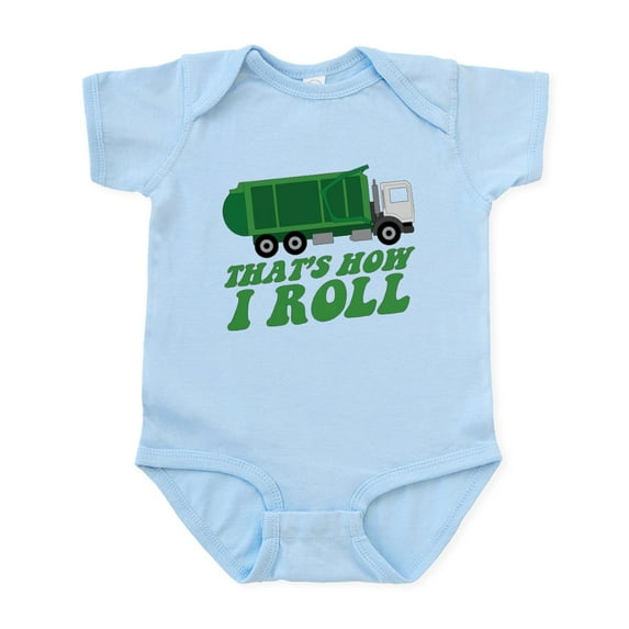 CafePress - Garbage Truck Body Suit - Baby Light Bodysuit, Size Newborn - 24 Months
