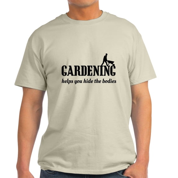 CafePress - Gardening Helps Hide Bodies T Shirt - Men's Classic Graphic T-Shirt