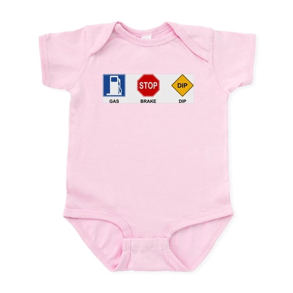 CafePress - Gas Brake Dip II Infant Bodysuit - Baby Light Bodysuit, Size Newborn - 24 Months