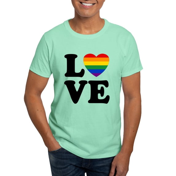 CafePress - Gay Love Dark T Shirt - Men's Classic Graphic Cotton T-Shirt