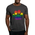 thumbnail image 1 of CafePress - Gay Pride Rainbow Paw Print T Shirt - Men's Classic Graphic Cotton T-Shirt, 1 of 4