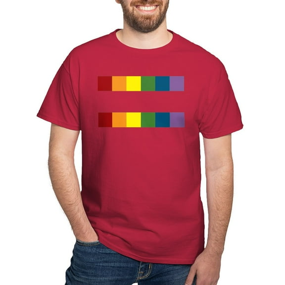 CafePress - Gay Rights Equal Sign T Shirt - Men's Classic Graphic Cotton T-Shirt