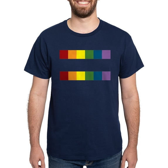CafePress - Gay Rights Equal Sign T Shirt - Men's Classic Graphic Cotton T-Shirt