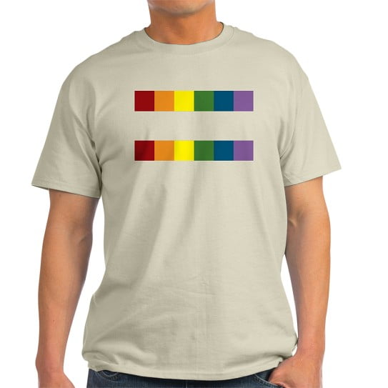 CafePress - Gay Rights Equal Sign T Shirt - Men's Classic Cotton T-Shirts